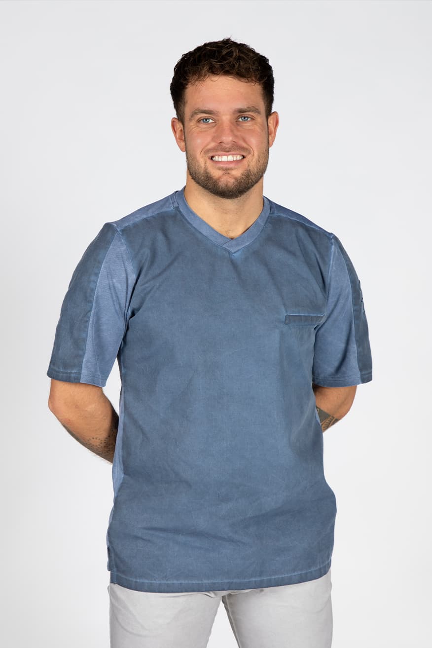 Tričko Wastewear Jona v barvě Woad Blue