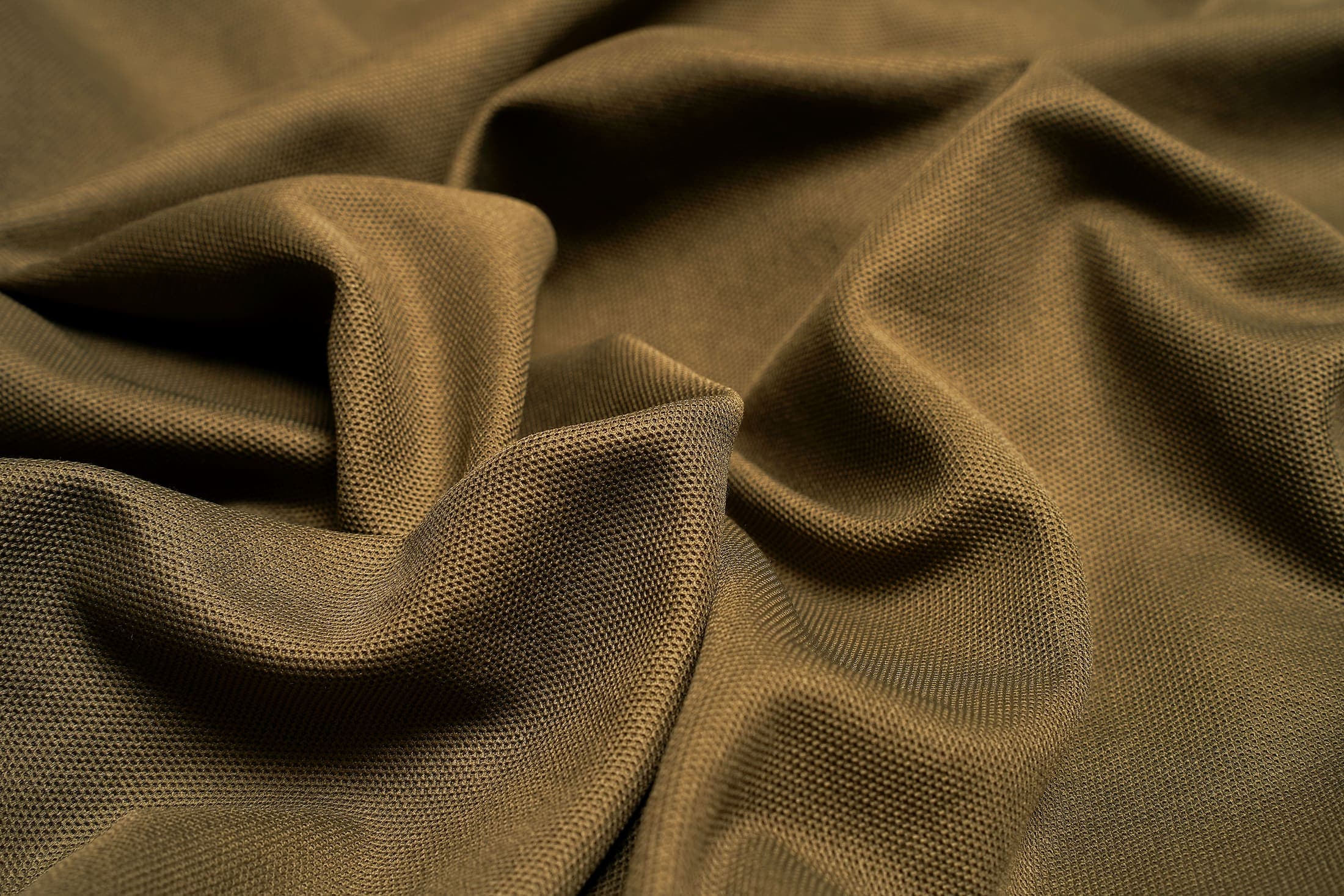 Detail of the piqué fabric we use for custom work